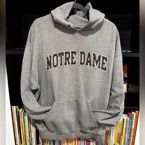 Vintage Jansport notre dame hoodie men’s XL embroidered felt logo